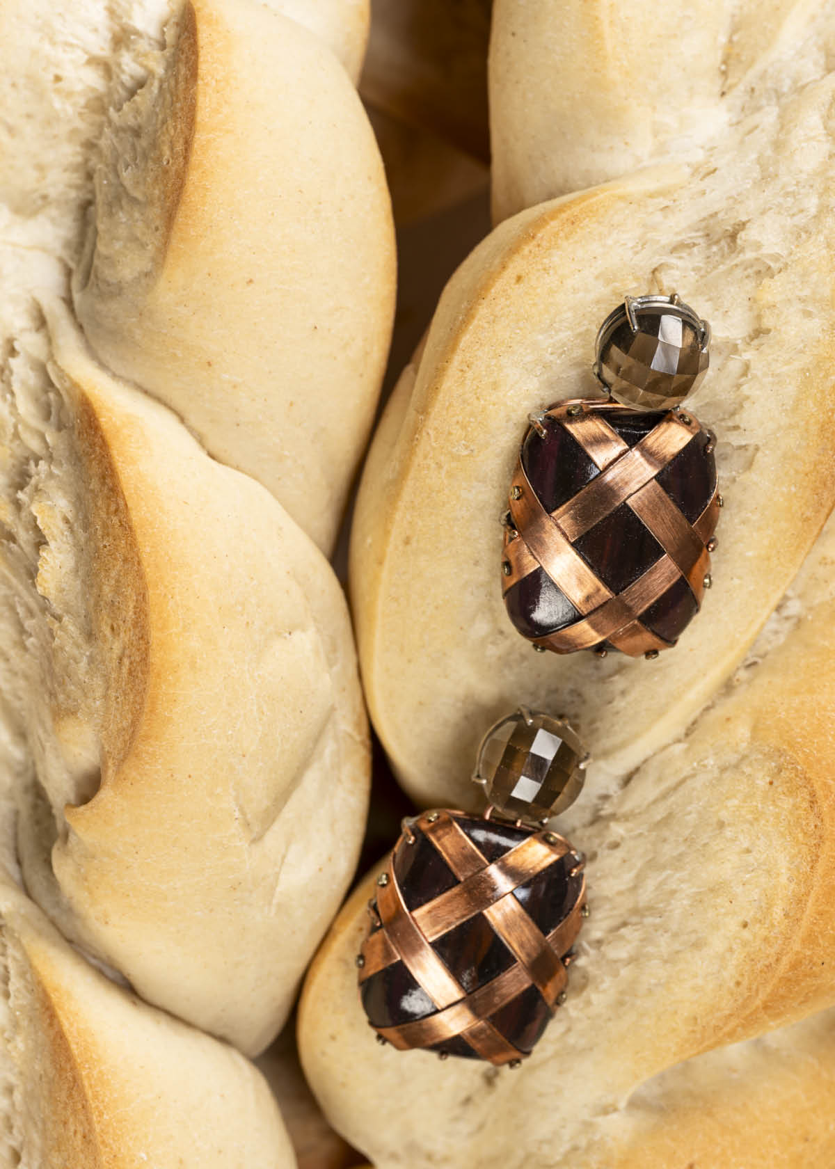 Author Jewelry earrings Texto Gian Luca Bartellone Bodyfurnitures made in Italy